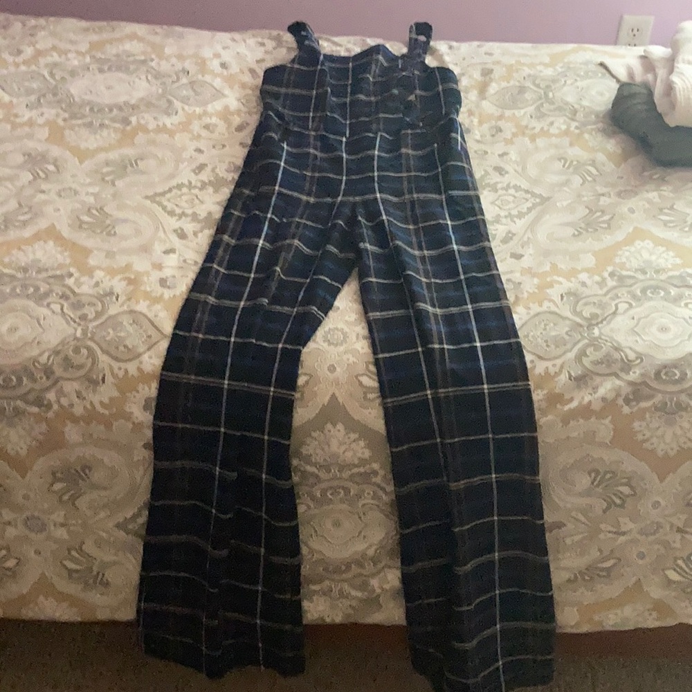 Plaid jumpsuit from Zara